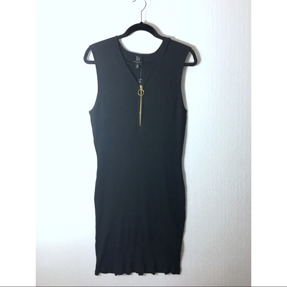 Derek Heart Dresses & Skirts - Plus Size Derek Heart Body Con Zip Sweater Dress